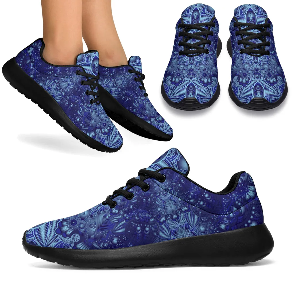 Vintage Blue Mandala Sneakers