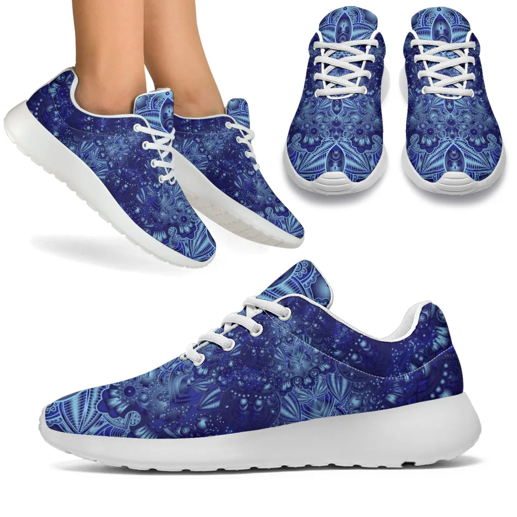 Vintage Blue Mandala Sneakers