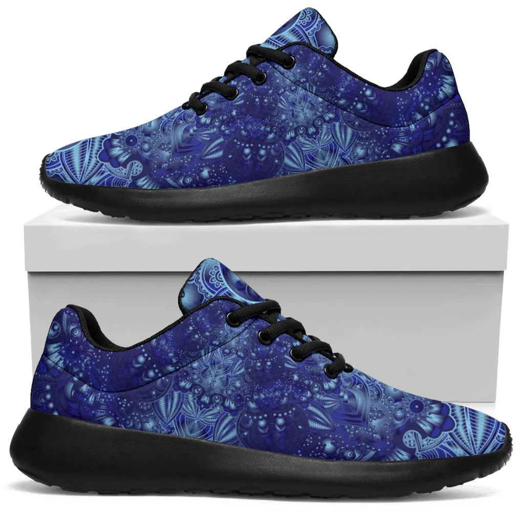 Vintage Blue Mandala Sneakers