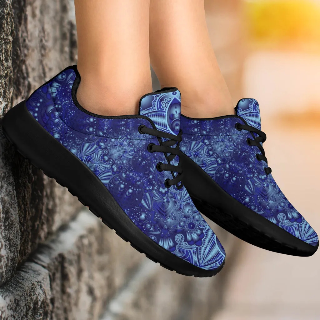 Vintage Blue Mandala Sneakers