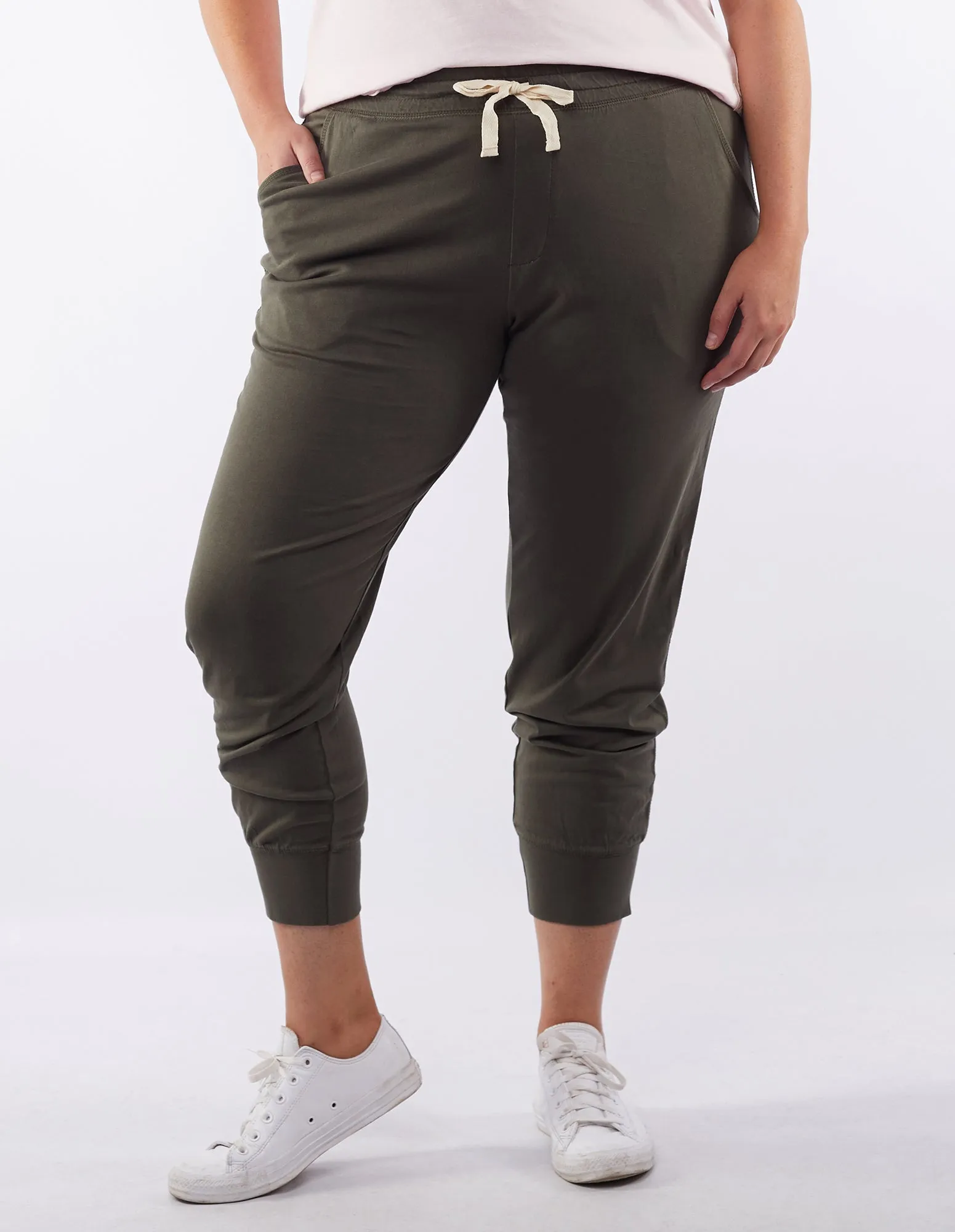 Wash Out Lounge Pant Dark Khaki