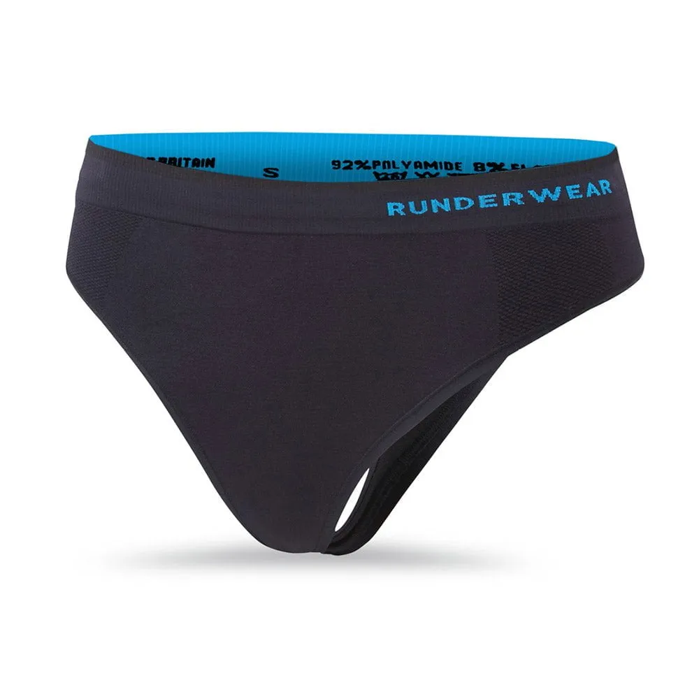 Women's Running Thong - Black (Multibuy x3)